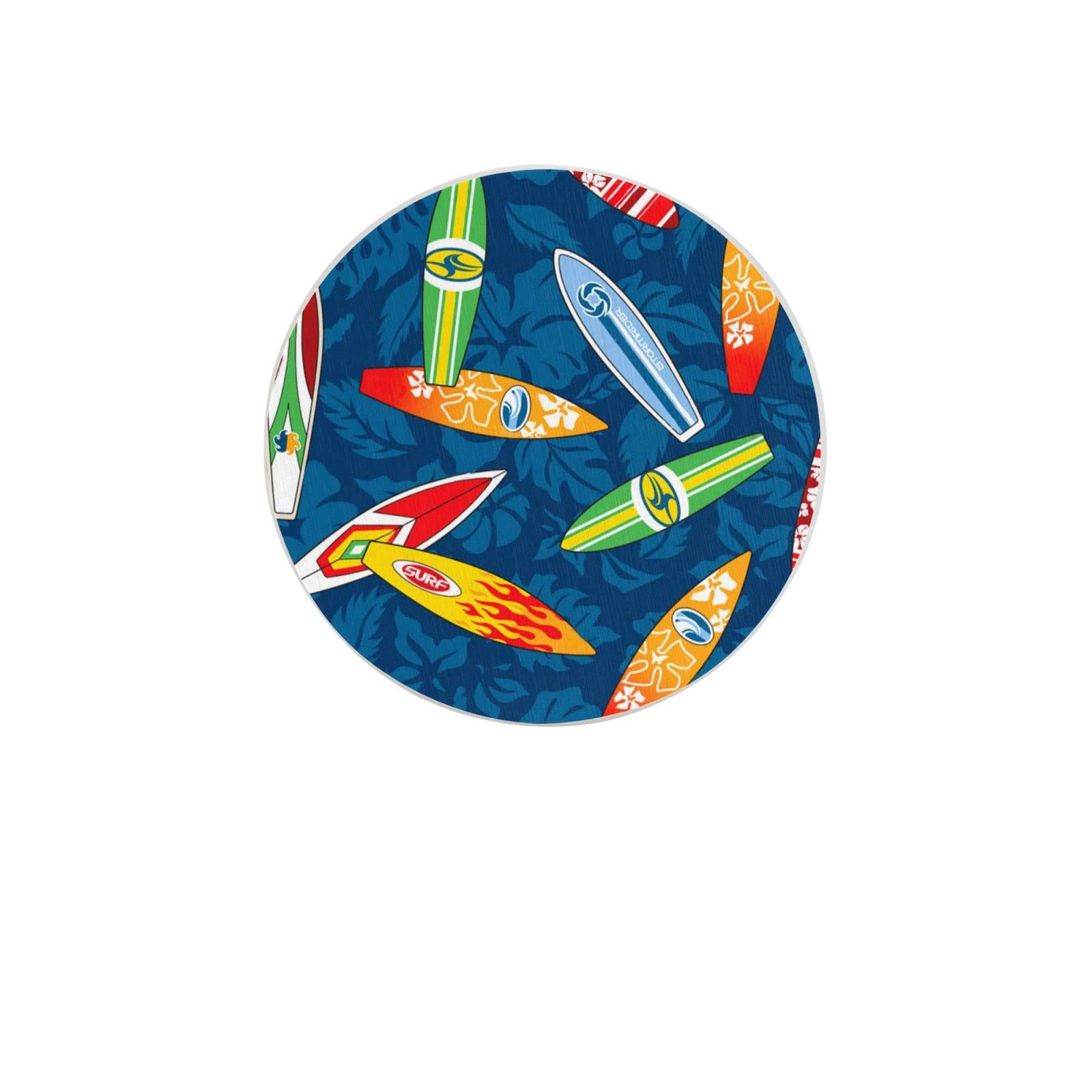 Surfboards Four Pieces Drink Coaster for Tabletop Protection Place Mats for Home Decor