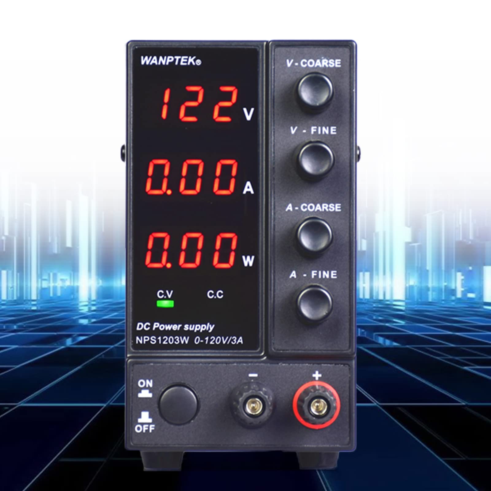 Alimentatore da laboratorio 0-120 V DC 3 cifre, alimentazione continua 0-3 A