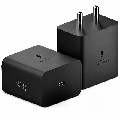 45W Type-C Samsung Compatible Super Fast Adaptor Compatible with Galaxy S26/S25/S24/S23/S22/S21/S20 (Ultra/Plus/Fe), A56