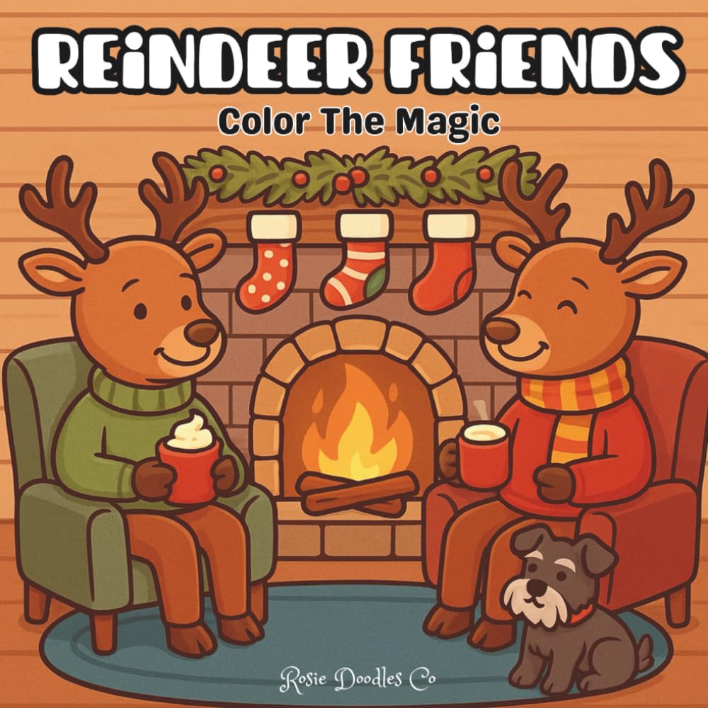 Reindeer Friends: Color The Magic