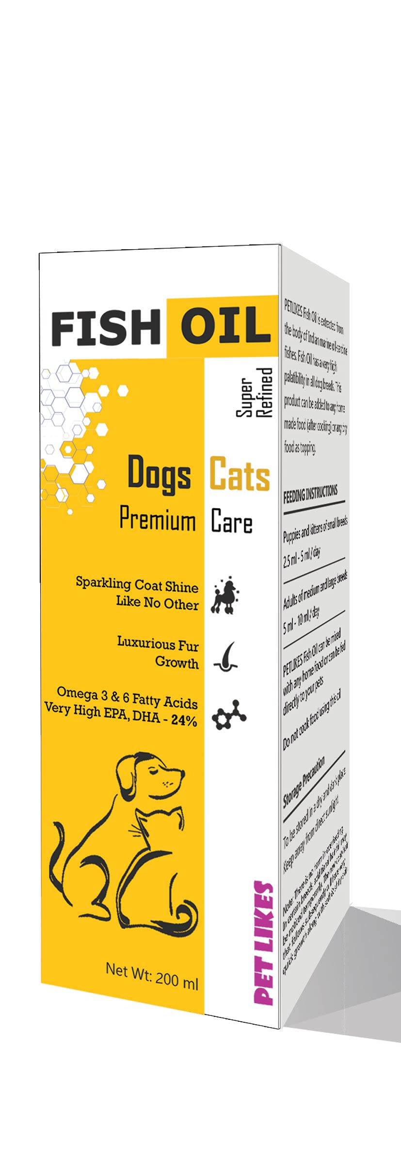 Pet Likes Fish Oil Premium Skin Care for Dogs & Cat (Very High Omega 3 & 6) 200 ml (B09BNPKG2M) Amazon Price History, Amazon Price Tracker