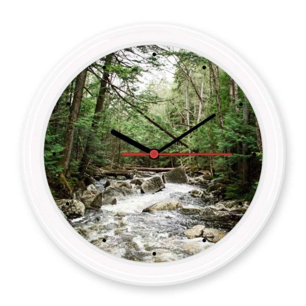Horloge murale decorative alimente par piles ronde et autonome