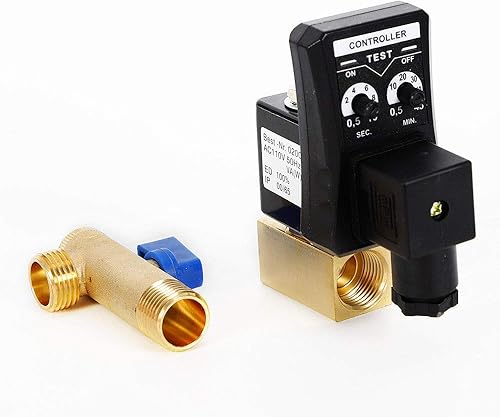 Miniatura 3 de Válvula de drenaje automática 1/2 "electrónico cronometrado 2 vías compresor de aire de acción directa tanque de gas válvula de drenaje AC 110V 50Hz