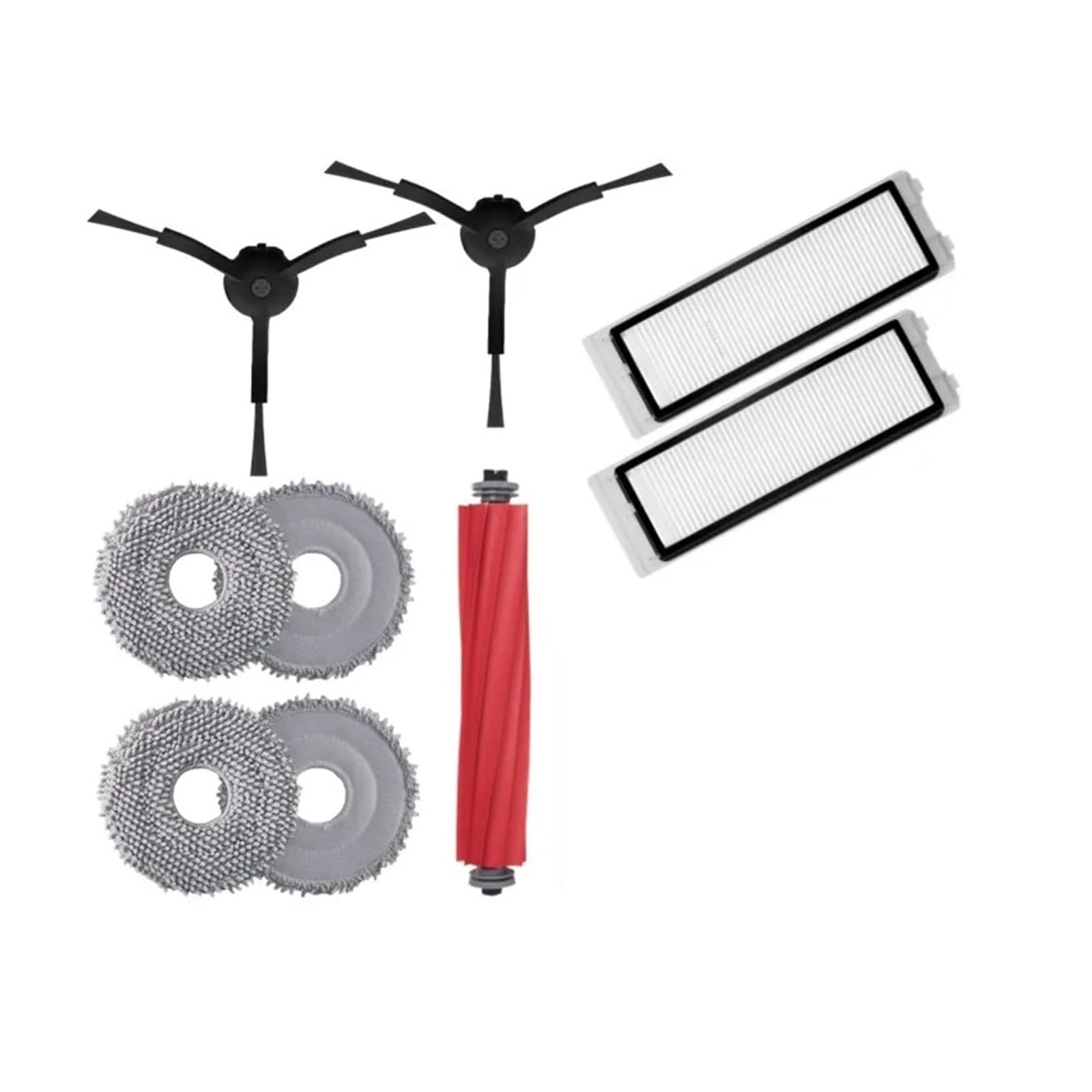 Aihdbcl Revo Pack 3 Washable Filter Main/Side Brush Mop ，Compatible For Roborock，Q Revo
