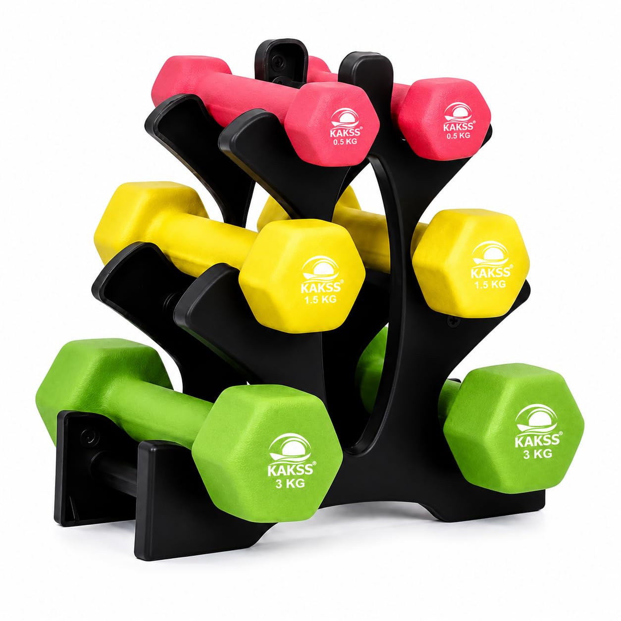 Kakss Neoprene Dumbbells - 3KG Set -32