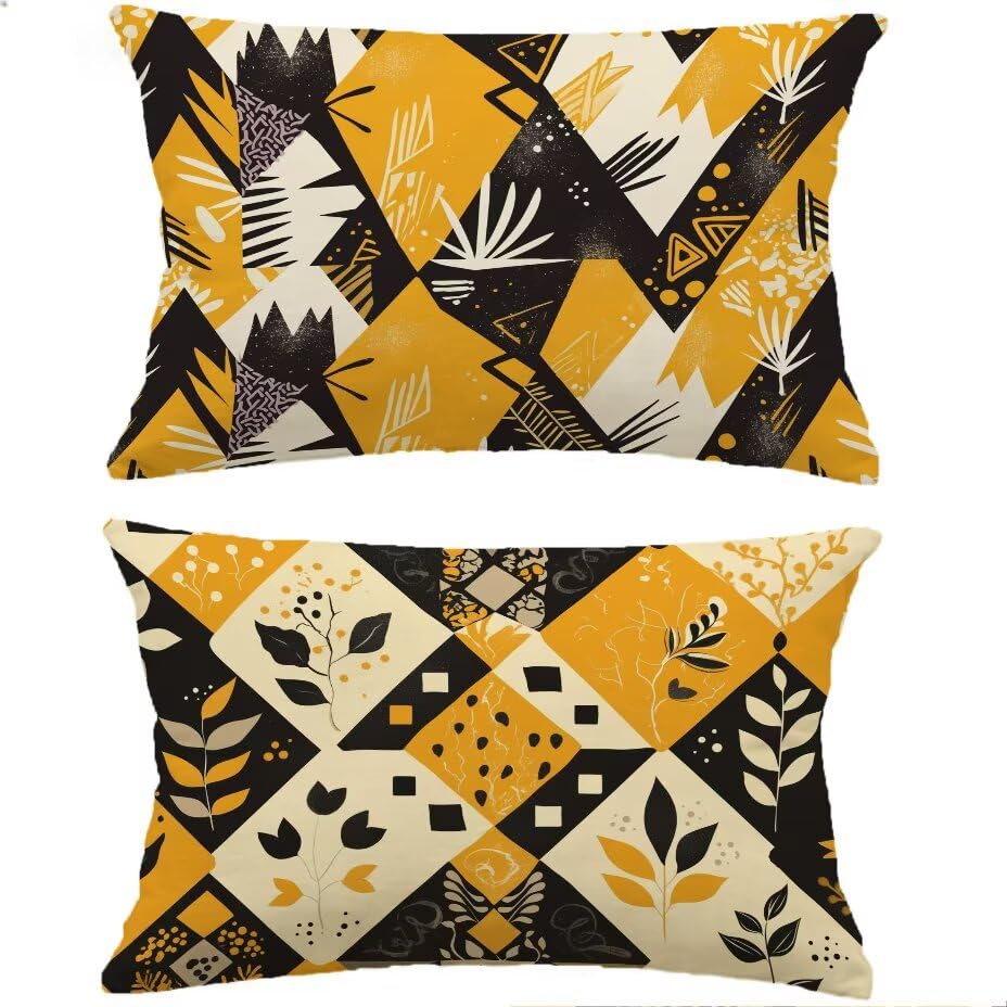 Housse de Coussin Extérieur 60x80 Orange imperméable pour grand coussin de jardin