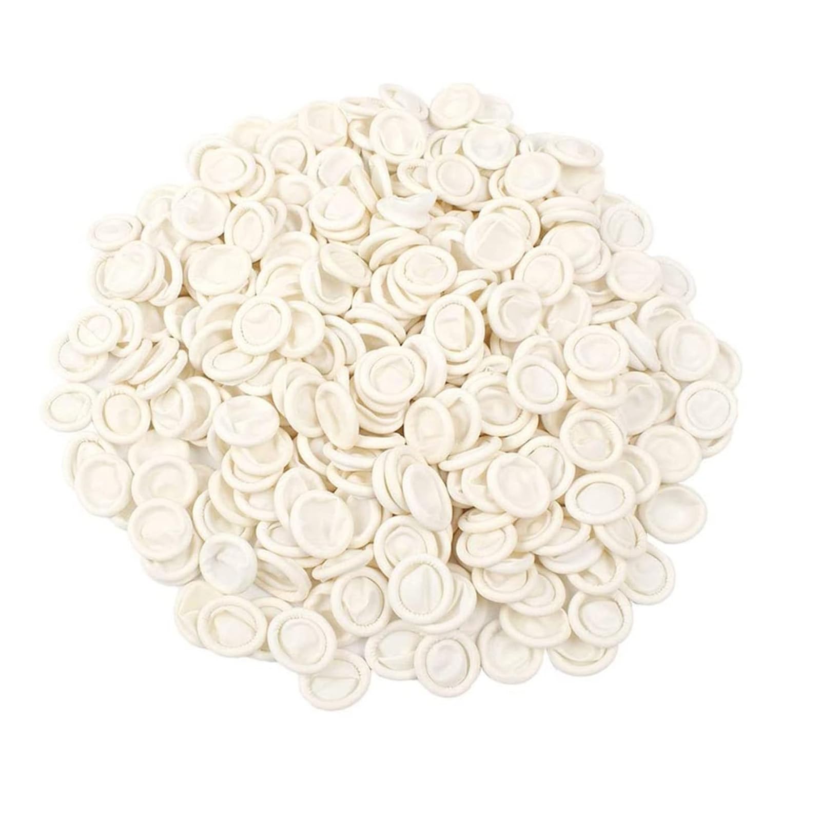 NIYATA 100Pcs Doigtier Silicone pour Doigt,Doigtiers Roulés en Latex,6.5CM Protege Doigt Antidérapant,Protège Doigt Médical,Résistant à l'eau et à l'huile