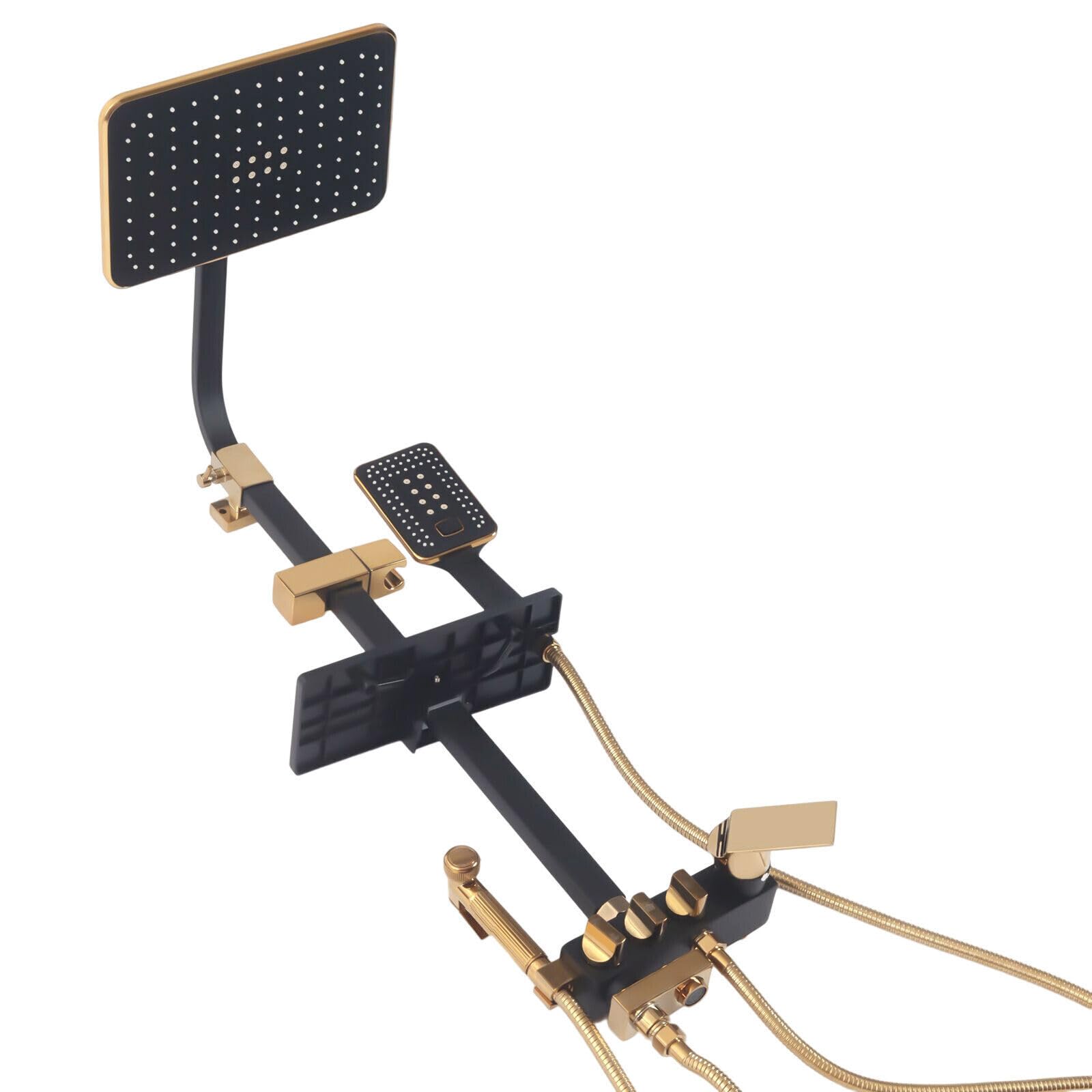 Schwarzgold Duschzubehör Duschsysteme Regendusche Handbrause Sets