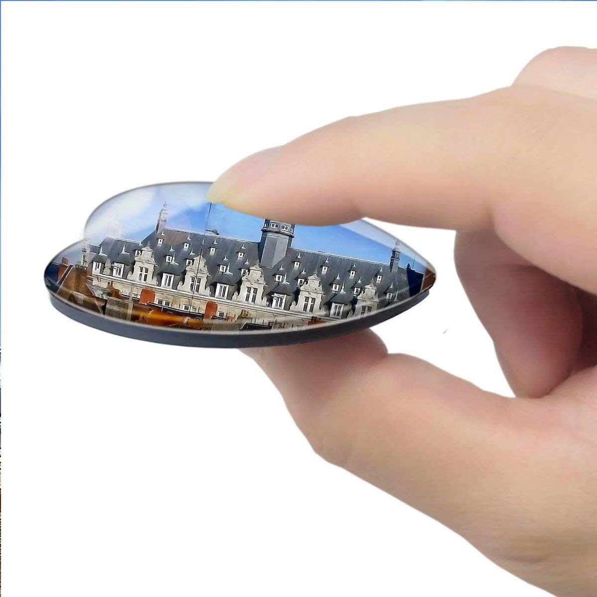 Magnete 3D Lille Hauts-de-France In Legno – Souvenir Da Viaggio Originale Per Frigorifero 7,6 Cm