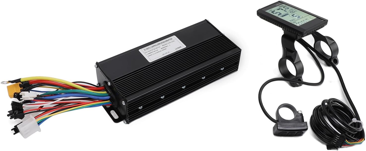 Brushless Motor Controller, 40A 3 Mode Sinewave with Self Learning XT60 Plug, DC Speed Controller for 36V 48V 52V 1500W 2000W Systems for E-bikes Scooters Electric Vehicles and Industrial Applications