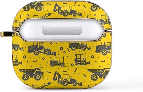 Miniatura 3 de Cartoon Excavator and Tractor Cute Case Cover for AirPods 3 with Keychain Earbuds Shockproof Protection Accessories