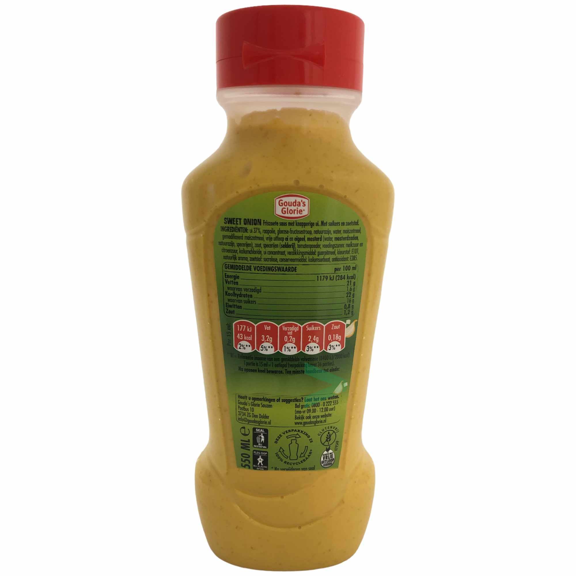 Gouda's Glorie Sweet Onion Sauce 6er Pack (6x550ml Flasche) + usy Block