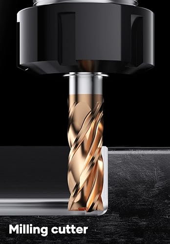 Miniatura 3 de Fresa cuadrada de carburo de 4 flautas, 1 unidad, 0.236 in (0.236 pulgadas) de diámetro, 0.236 in (0.236 pulgadas) de diámetro Shk, brocas de