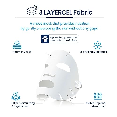 Miniatura 5 de Vaseline Mascarilla facial hidratante para el cuidado de la piel, retención de hidratación, refuerzo de la barrera cutánea (paquete de 3, 30