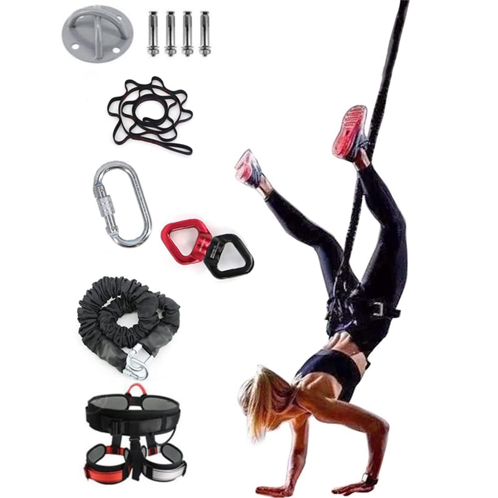 Juego de suspensión de bandas elásticas para baile en casa, gimnasio, entrenamiento – Cinturón de resistencia de cuerda elástica de gravedad para yoga, equipo profesional para construcción muscular de