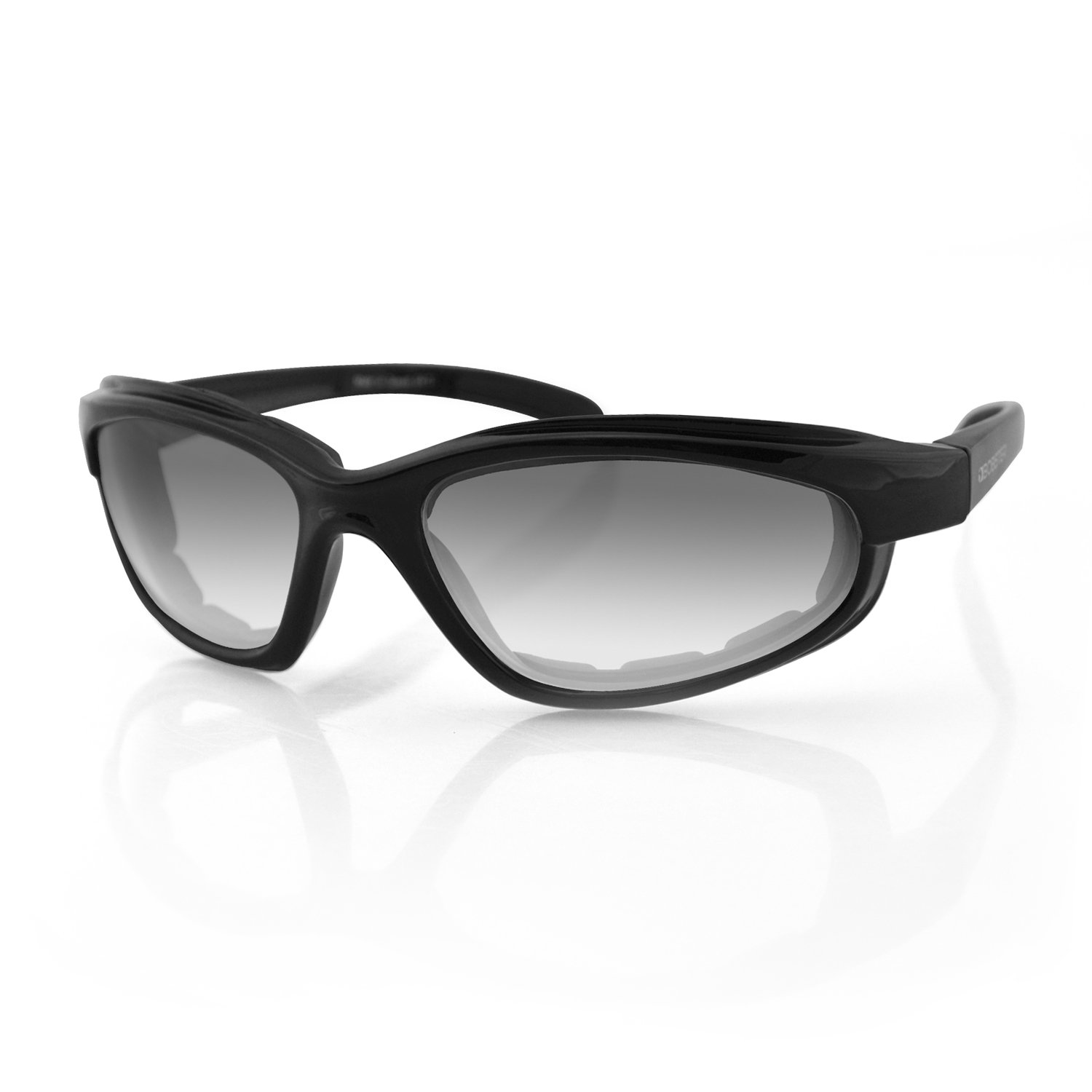 EFB001 Fat Boy Sunglasses with Black Frame and Anti-Fog Photochromic Lens (Gloss Black)