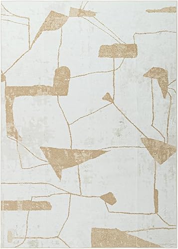 Miniatura 8 de Alfombras lavables de 5 x 7 pies para sala de estar, modernas, antideslizantes, ligeras, para cuarto de servicio, cocina, comedor, decoración del