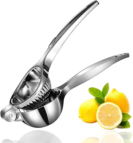 Exprimidor de limón, exprimidor de limón resistente, exprimidor de lima de acero inoxidable, prensa manual de cítricos, exprimidor de naranja de