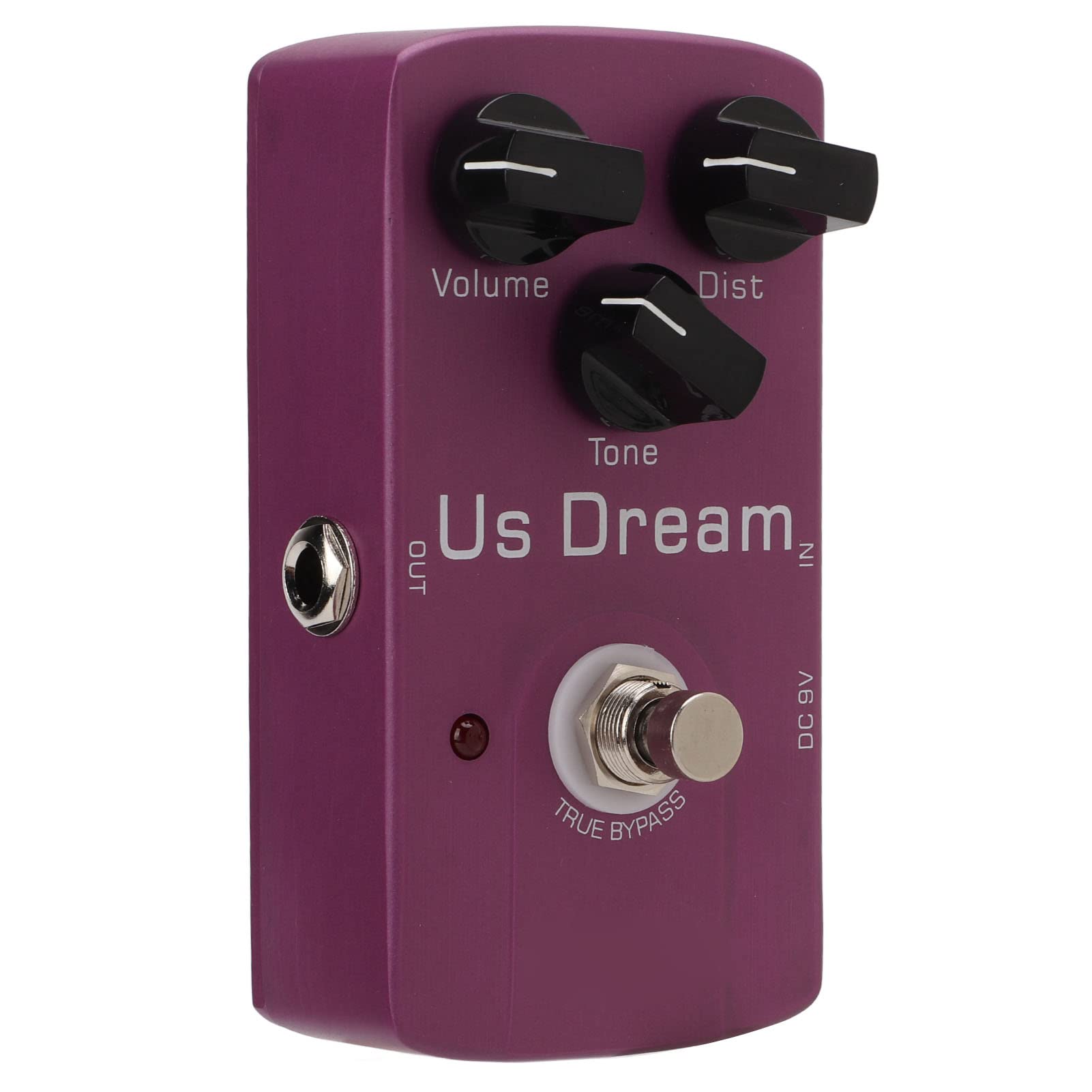 CHICIRIS Pedał Gitarowy Distortion, Metalowa Konstrukcja z Efektem Wysokiego Wzmocnienia do Gitar Elektrycznych, Analogowy pedał True Bypass dla Muzyków