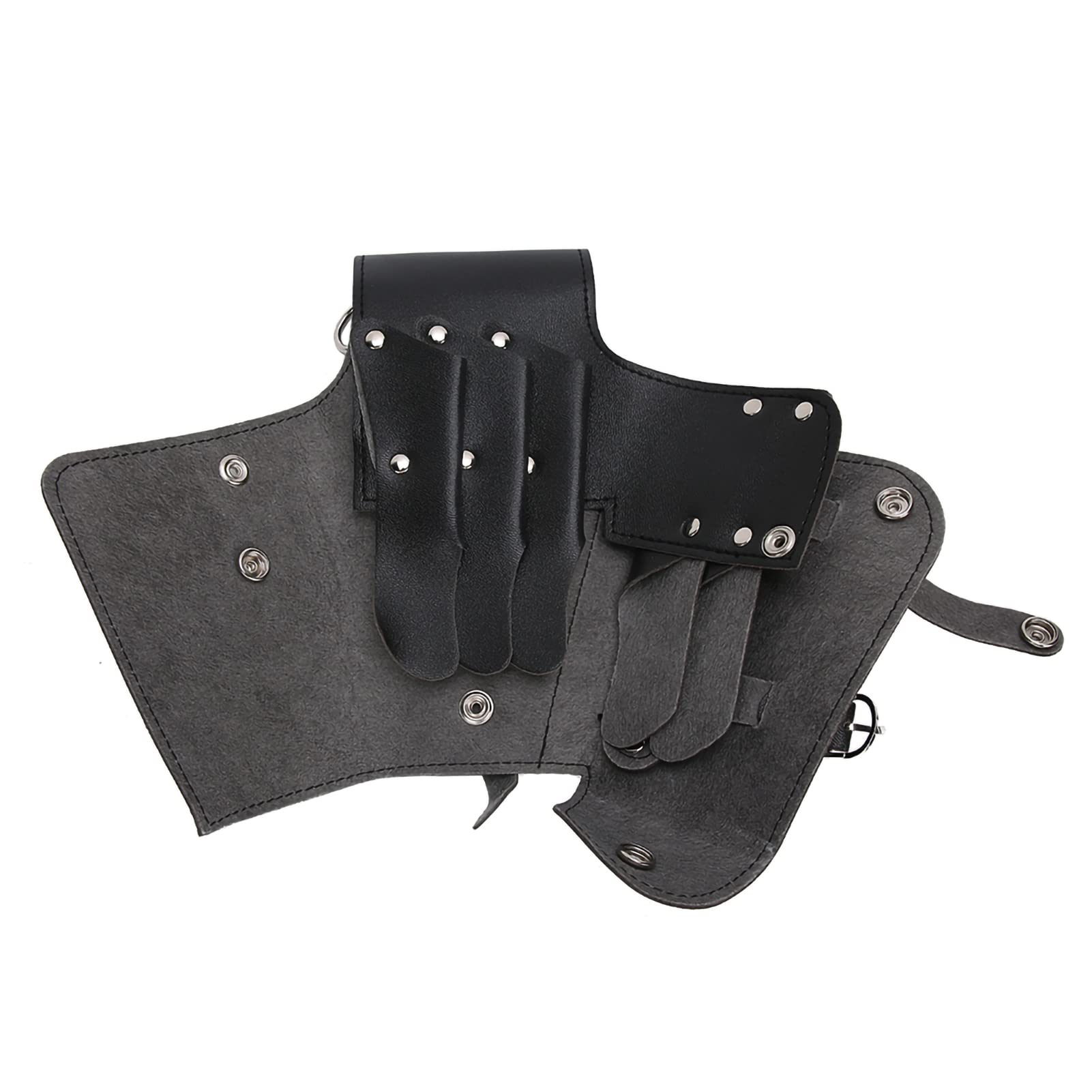 Fyearfly Borsa professionale per forbici per taglio capelli forbici barbiere porta pettine impermeabile grande capacità design alla moda per parrucchieri e barbieri Pelle PU 23 x 13,5 cm