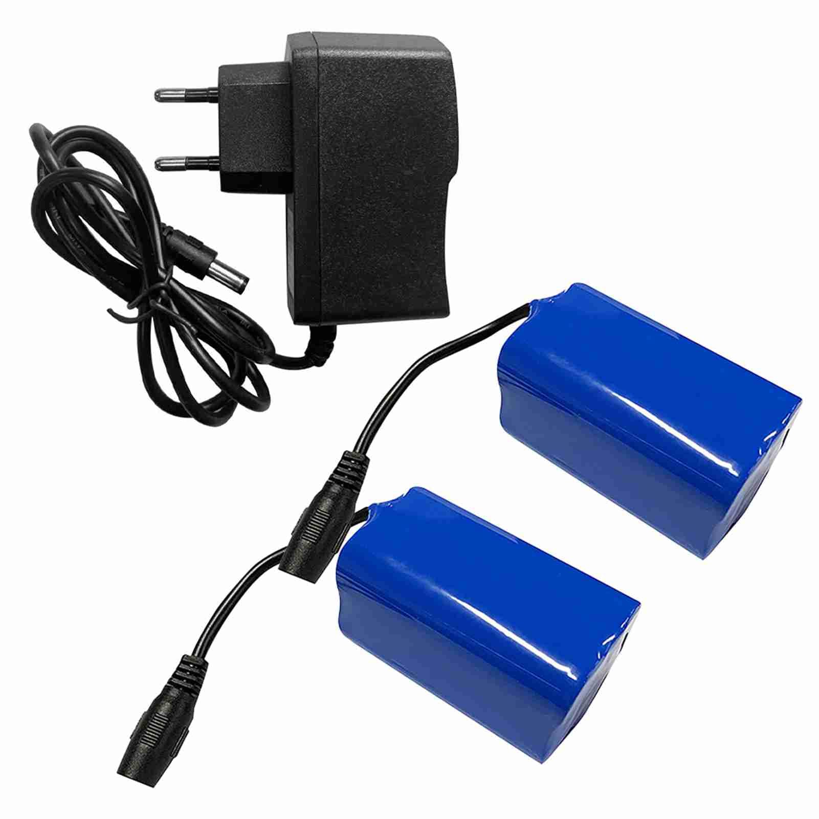 Alomejor Chargeur Batterie, Haute capacité 12000mAh léger Power Bank Lot de 2 for pêche Camping randonnée Bateaux Voyageurs aventuriers