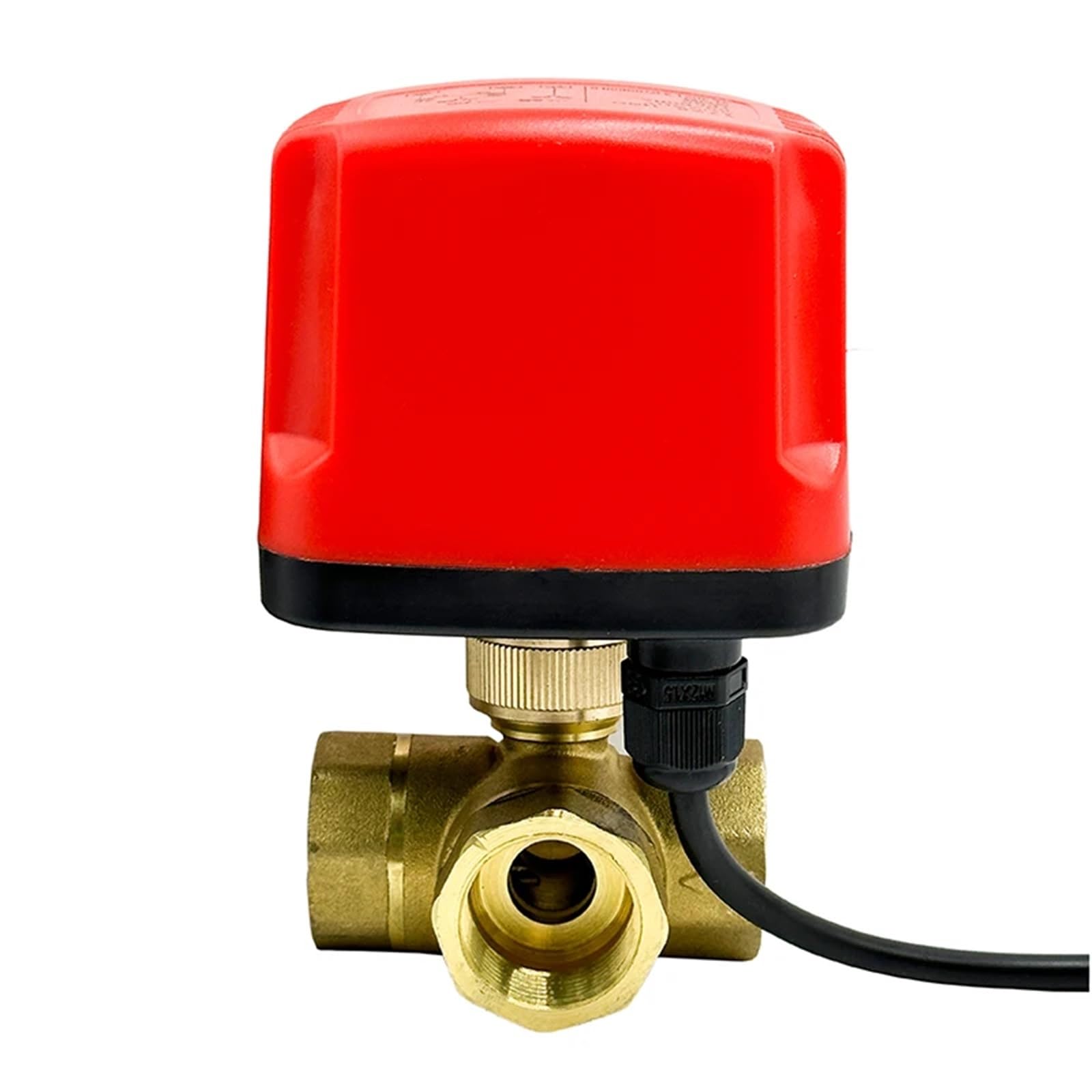 Czdiqxvf L Type-12Vdc-Cr02 Dn40 3 Ways Waterproof Motorized Ball Valve 3-Wire 2 Control Brass Electric Ball Valve Big Torque Metal Motor(L Type-12Vdc-Cr02)