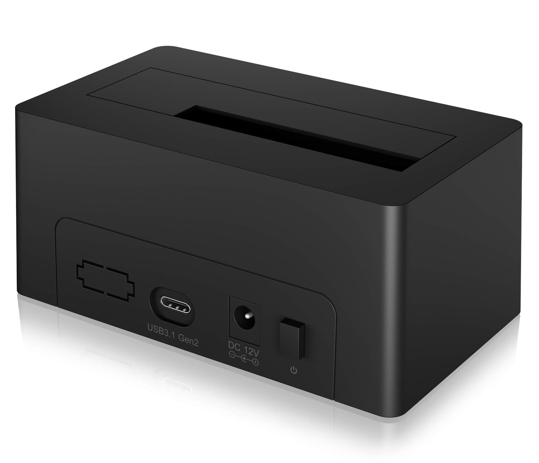 ICY BOX Station d'accueil pour disque dur avec USB-C 3.1 Gen 2 (10 Gbit/s), pour disque dur 2,5 pouces et 3,5 pouces et SDD, IB-1121-C31
