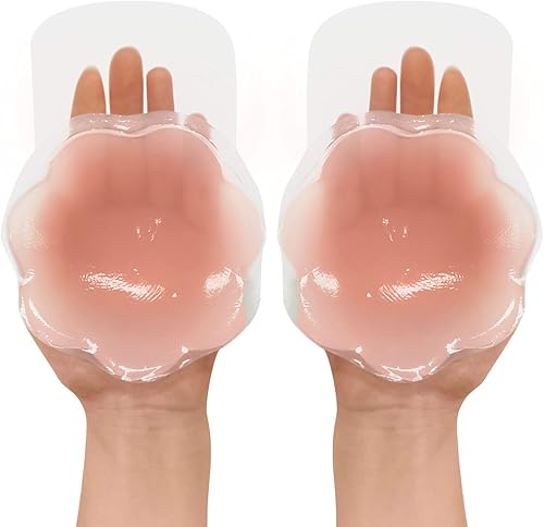 Queensecret - Sujetador adhesivo 51 in cinta de elevación de pecho reutilizable diseño de flores rosas