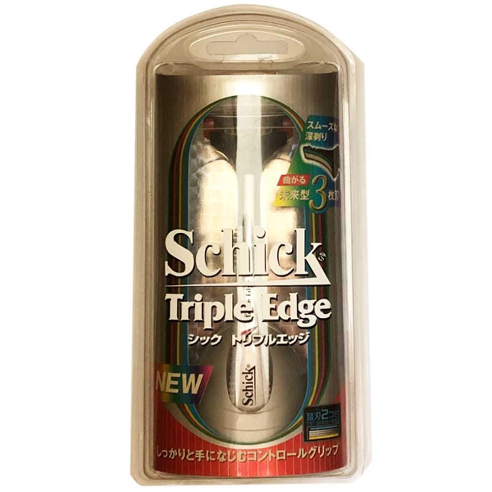 Amazon.co.jp: Schick シック トリプルエッジ ホルダー 替刃 2コ付