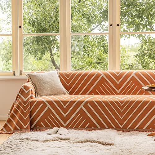 Roomlife Reversible Sofa Covers For Futon Reclining Sofa 3 Seat - Sectional Couch Covers For 3 Cushion Couch, Washable Furniture Protector For Kid, Dogs 71"X 134" #TOP5