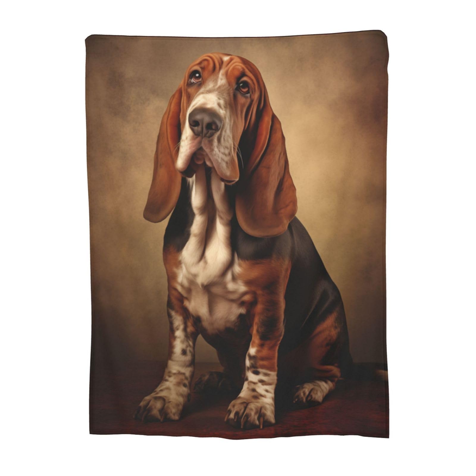 Coperta In Flanella Con Stampa Basset Hound | Super Morbida, Calda, Per Divano E Letto, 127x152 Cm - Foto 4