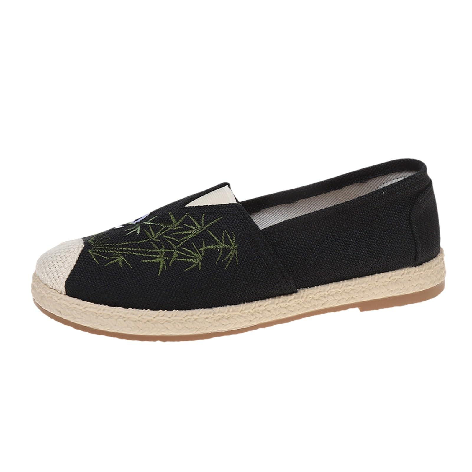 Chaussures espadrilles classiques design chic et finitions soignées en toile - 8