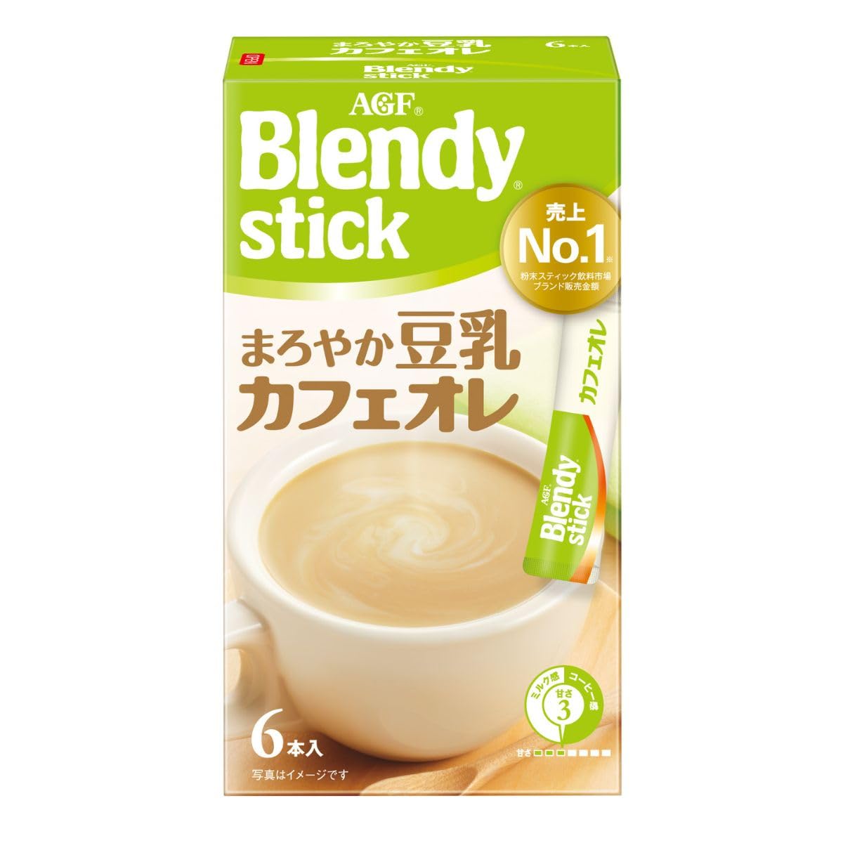 AGF ブレンディ スティック まろやか豆乳カフェオレ 6本 【スティックコーヒー】【 ソイ 】【 豆乳 】