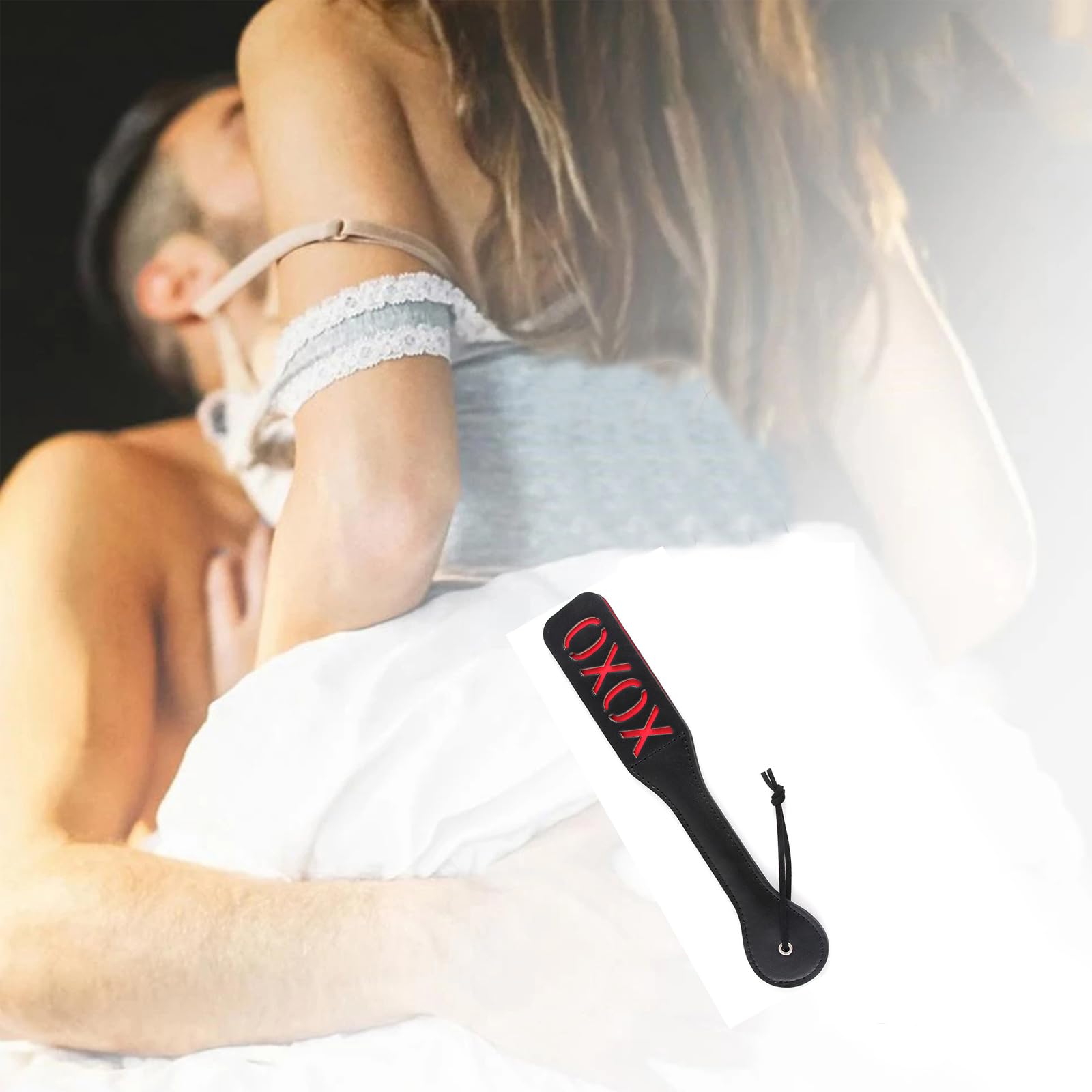 Sex Paddle with  Couples Spanking Paddle for SM Games Adult Paddle Flogger for Sex PU Leather Sex Whip Adult BDSM Paddle Sex Toys: XOXO