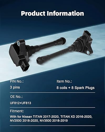 Vista 2325 de ECCPP DG500 6 bobinas de encendido con 6 bujías de iridio 3951 para Ford para Mazda para Mercury 500 Freestyle para Mariner Taurus Escape Tribute