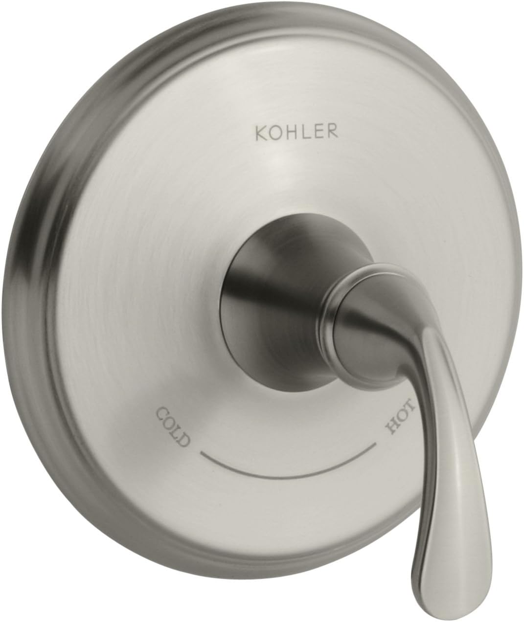 Kohler K-T10359-4-BN 1-Handle Sculpted Lever Thermo Control Valve Trim Nickel