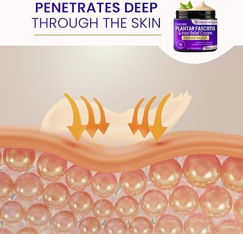 Miniatura 3 de COGUREI Crema para aliviar la fascitis plantar productos para aliviar la fascitis plantar, crema de alivio del talón con fórmula concentrada de