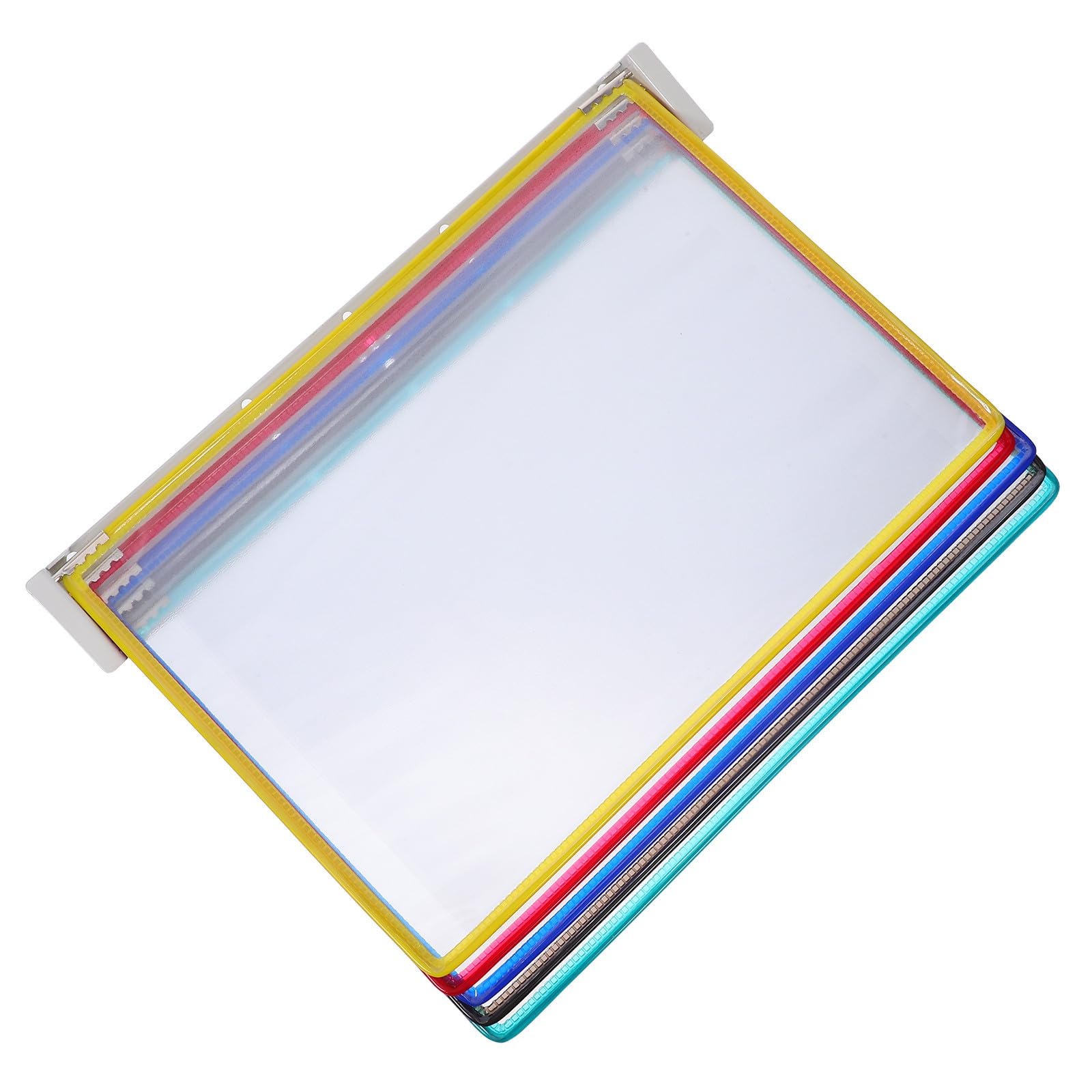 Alipis Hängender Wandhalter für A4 Dokumente mit 5 Seiten Stabiler Eisen und Pvc Aktenhalter zur Platzoptimierung Moderner Wandorganizer für Büro und Öffentliche Räume