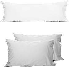 Sunflower Cotton Body Pillowcase 1 Pack + King Pillowcase Set Ash, Soft and Breathable