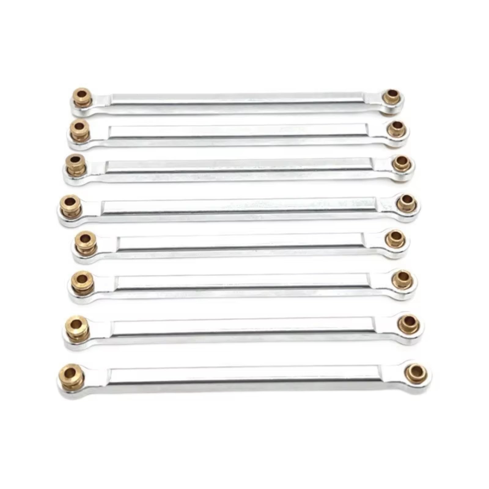 Rc Special Connecting Rod for MN128 MN86 G500 1/12 Metal for Chassis Fixing Pull Rod Rc Car Off-Road Tracked Vehicles Parts and Accessories Upgrades Replacement and Use(Silver)