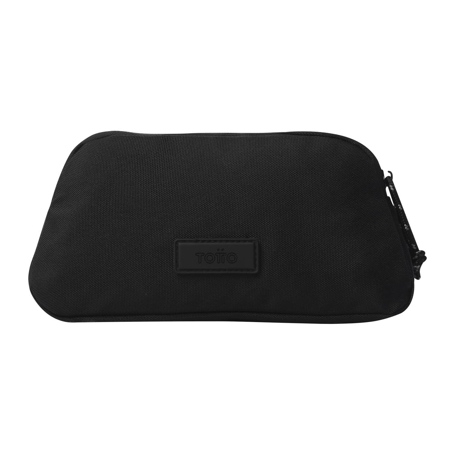 TOTTO - Estuche Escolar Mediano, Modelo Rocky, Estuche Juvenil, Dimensiones 24 x 11 x 6 cm, Una Sola Cremallera, para Bolígrafos y Lapiceros, Resistente y Duradero, Color Negro