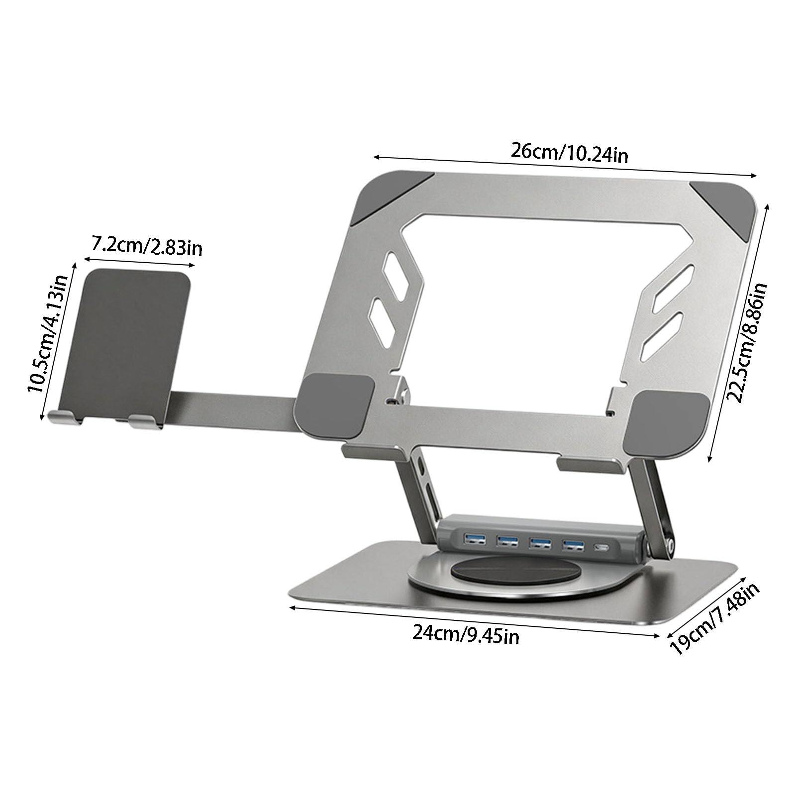 Soporte para computadora portátil Home con, Right Side