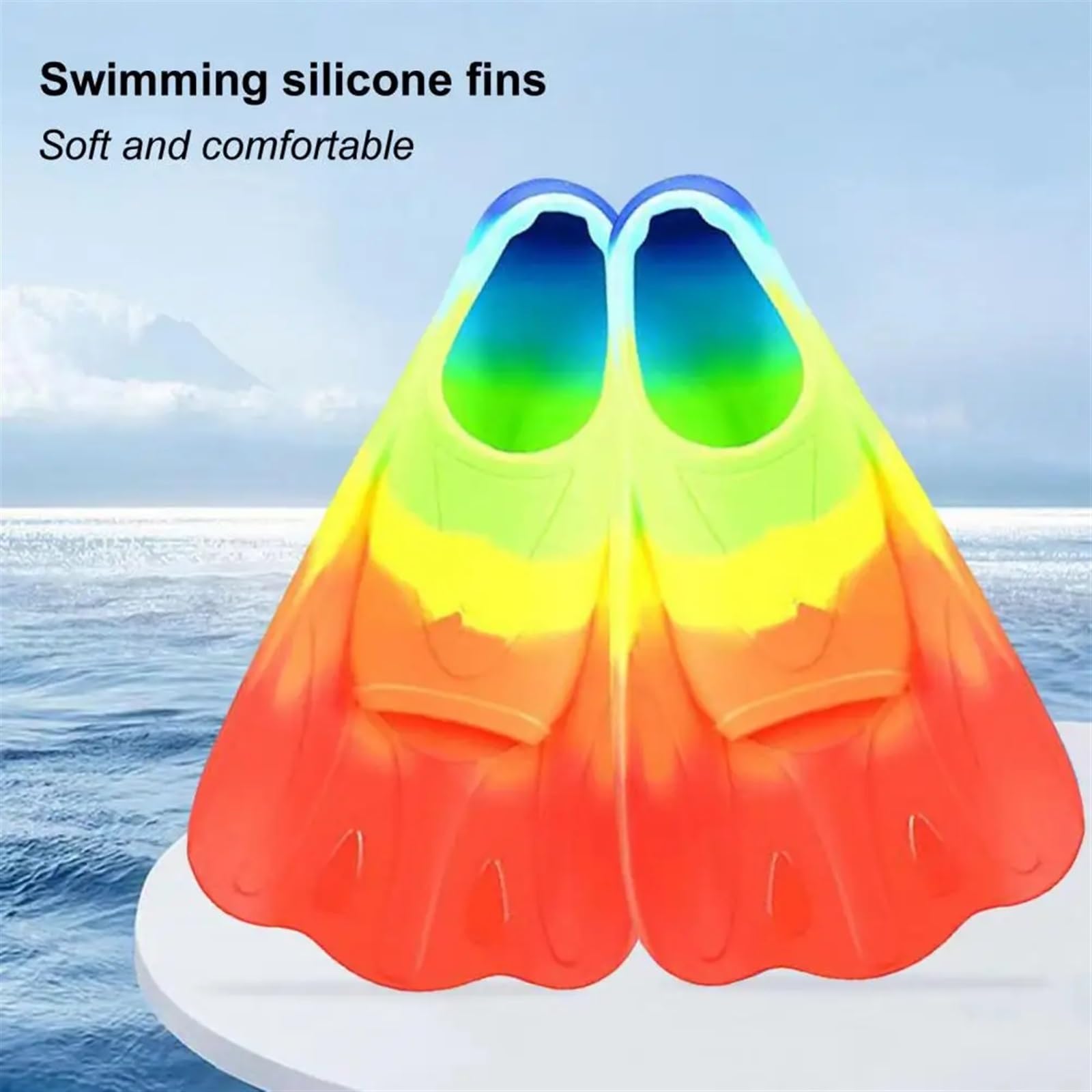 Pinne Immersioni 1 paio di pinne da nuoto comode antiscivolo professionali in silicone for allenamento corto for sport acquatici
