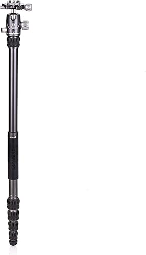 Miniatura 8 de Benro Trípode/monopié de viaje de sección de 5 patas de aluminio de murciélagos de una serie con cabeza esférica VX20