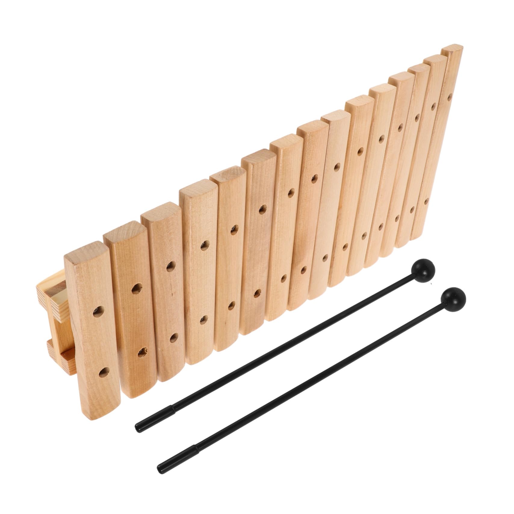 Mikikit Xilofono Strumento Musicale Sensoriale in Legno Montessori a 15 Note con Design Attraente per Ragazzo Ragazza per Educazione in Casa e Asilo