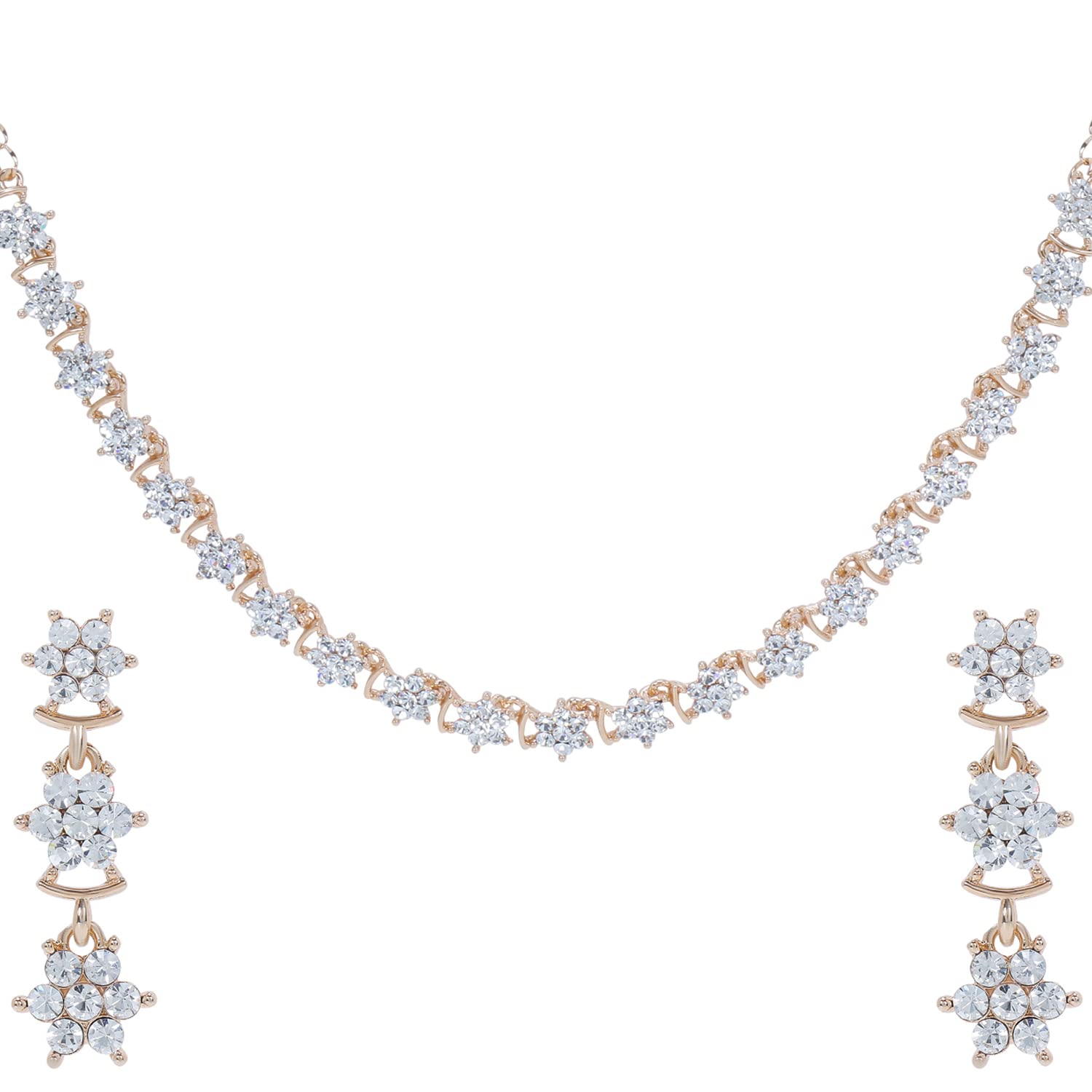 See full amazon price history chart for Swasti Jewels Made with Sparkling Swiss Crystals Necklace and Earrings Set for Women Rose Swasti Jewels Made with Sparkling Swiss Crystals Necklace and Earrings Set for Women Rose (B09XQ11WD4) Amazon Price History, Amazon Price Tracker