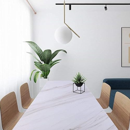 Miniatura 6 de (15.7pulgadas x 236.2pulgadas) Papel tapiz blanco autoadhesivo, con film, fácil de aplicar, pelar y pegar, papel tapiz para pegar, revestimiento de