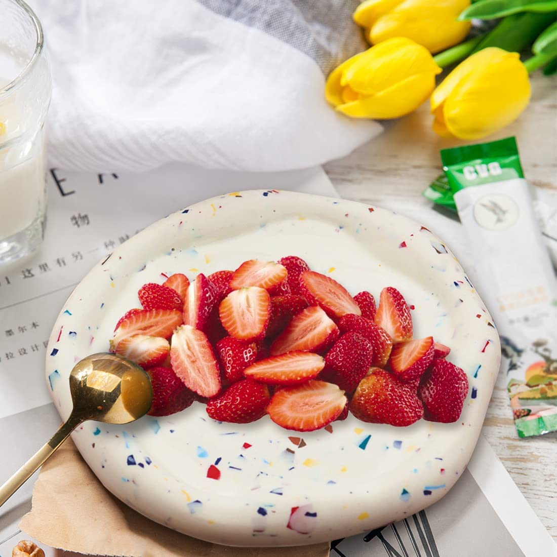 Voyyphixa Molde De Silicona Para Bandeja Redonda Irregular: Crea Posavasos, Bandejas De Fruta Y Joyas De Resina Epoxi, Fácil Desmolde