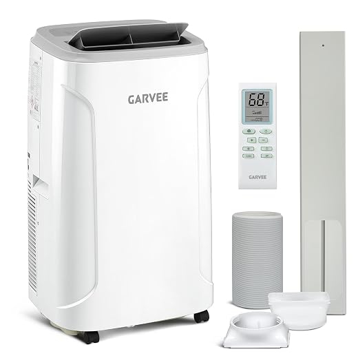 Garvee 12000 BTU Portable Air Conditioner, AC Unit Cools 550 Sq Ft for Room
