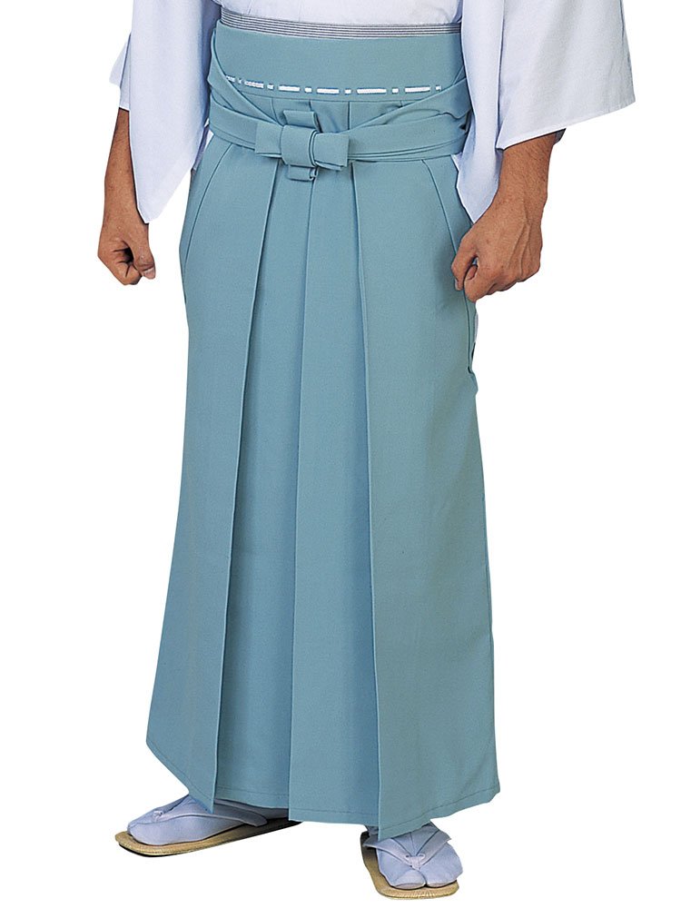 Amazon | 神官用袴（オールシーズン用・うまのり型・水色） 神職用差袴  